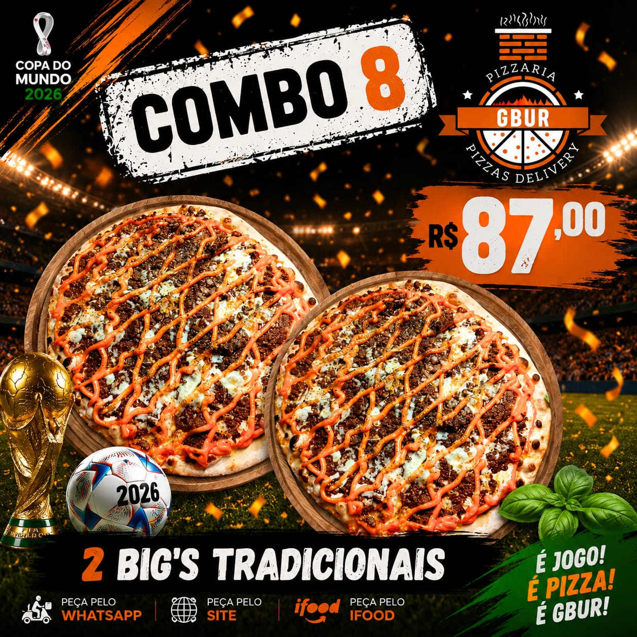 COMBO 08 -R$87,00 DUAS BIG