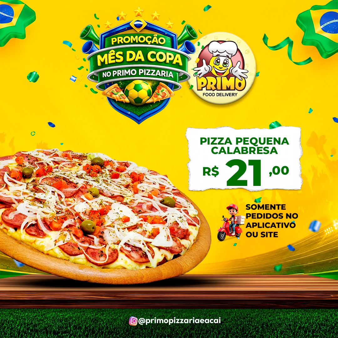 Pizza Pequena Calabresa R$21