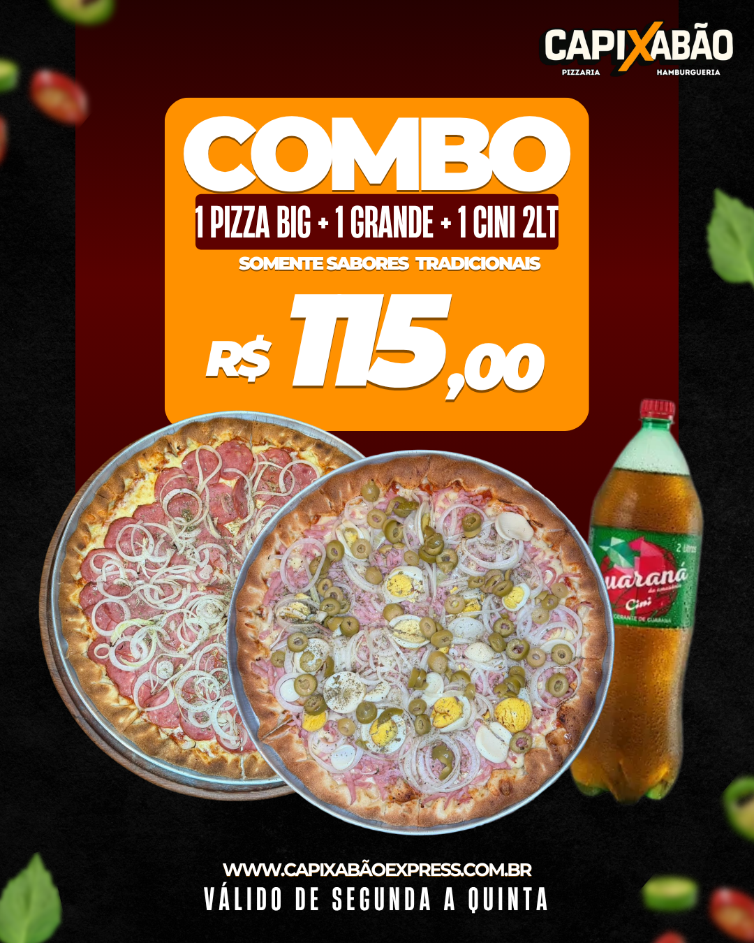 COMBO- 1BIG + 1GRANDE + CINI 2LT