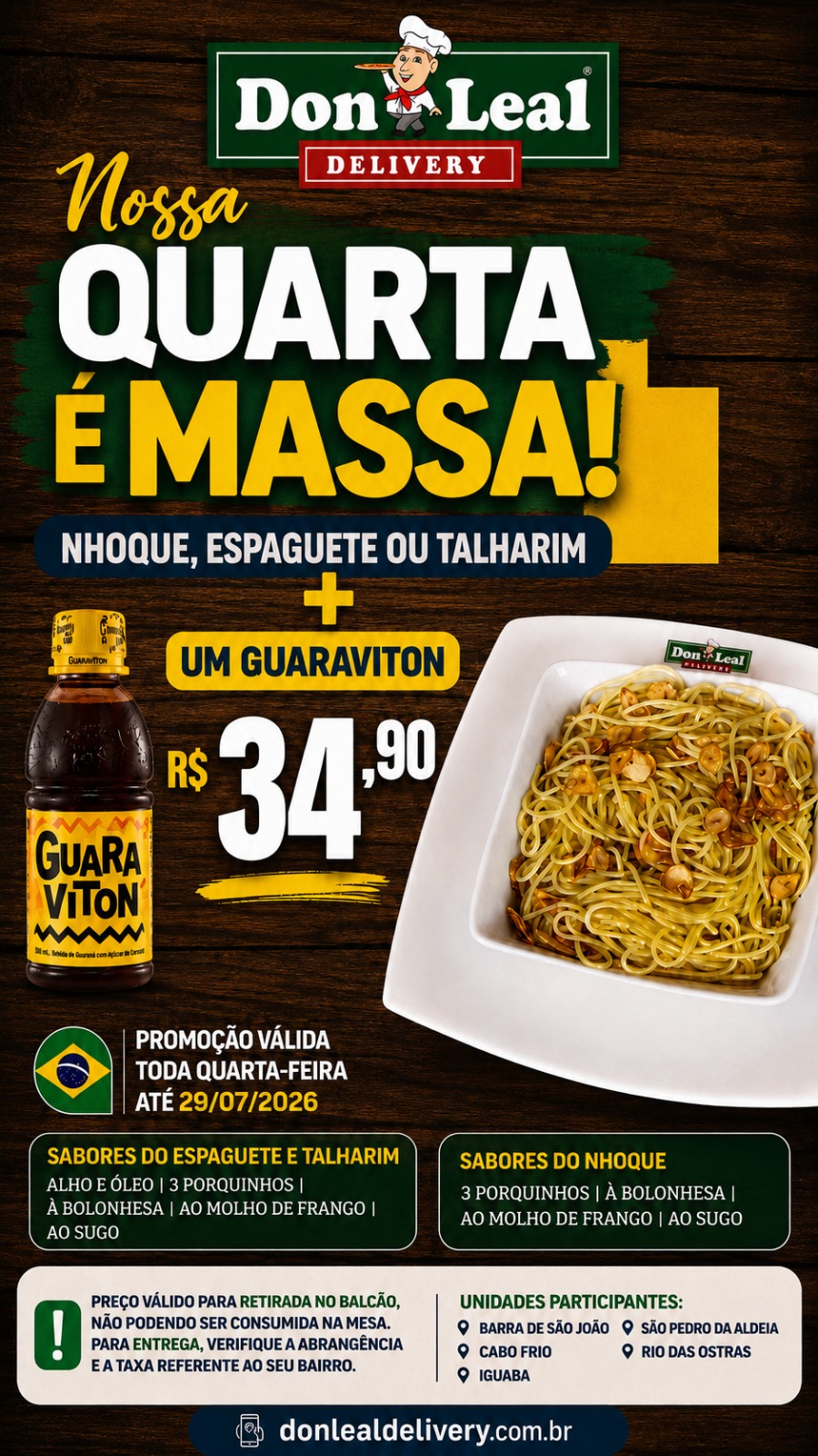 QUARTA É MASSA 34,90