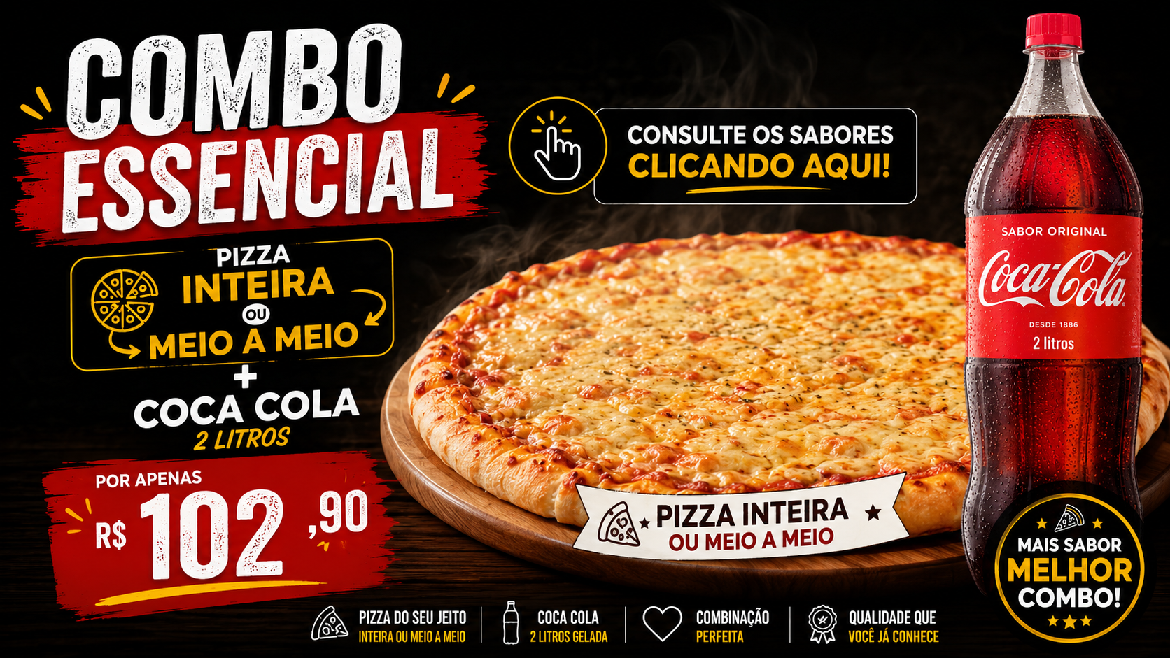 🍕 COMBO PIZZA ESSENCIAL