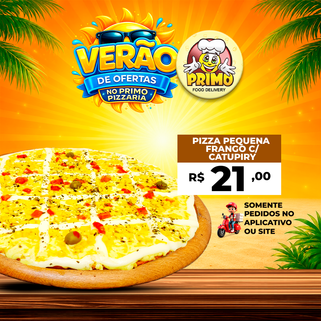 Pizza Pequena Frango C/ Catupiry R$21,00