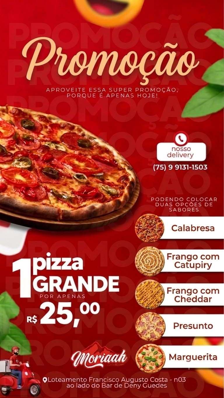 Super Promoção Pizza Grande