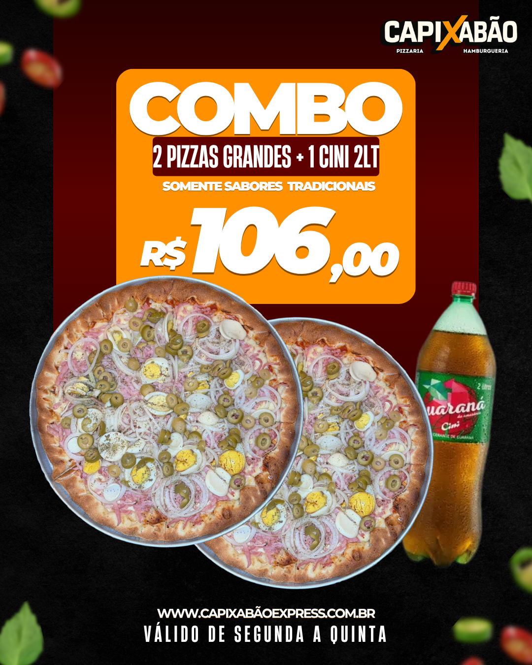 COMBO 2 GRANDES TRADICIONAIS + 1 CINI 2L