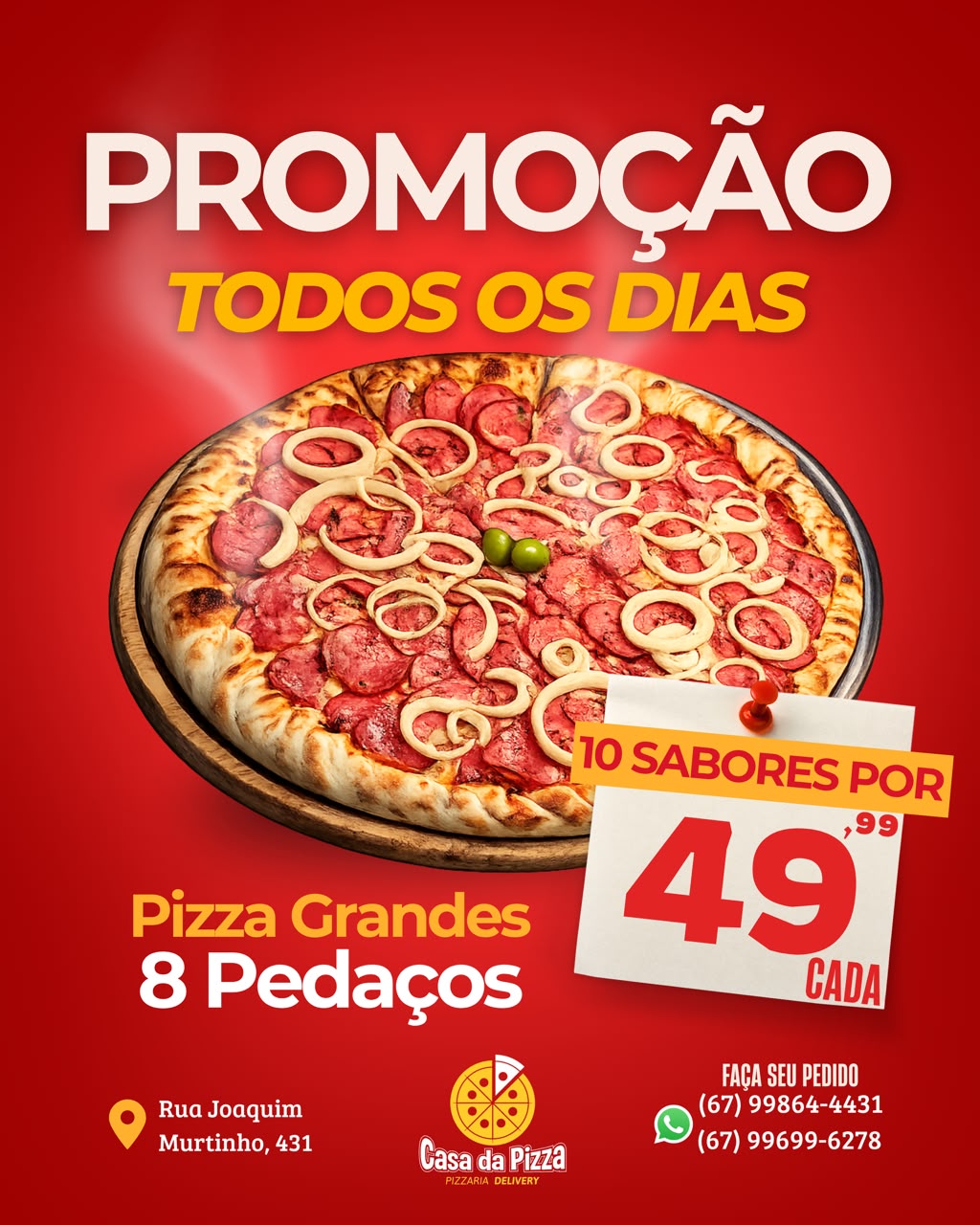  PROMOÇÃO TODOS OS DIAS R$ 49,99