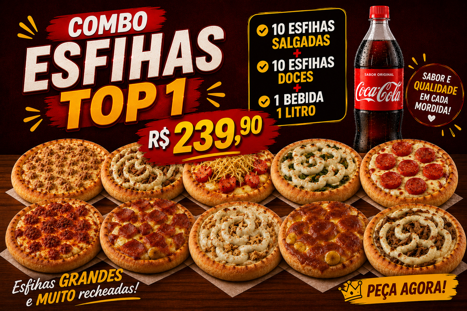 Combo Esfihas Top 1