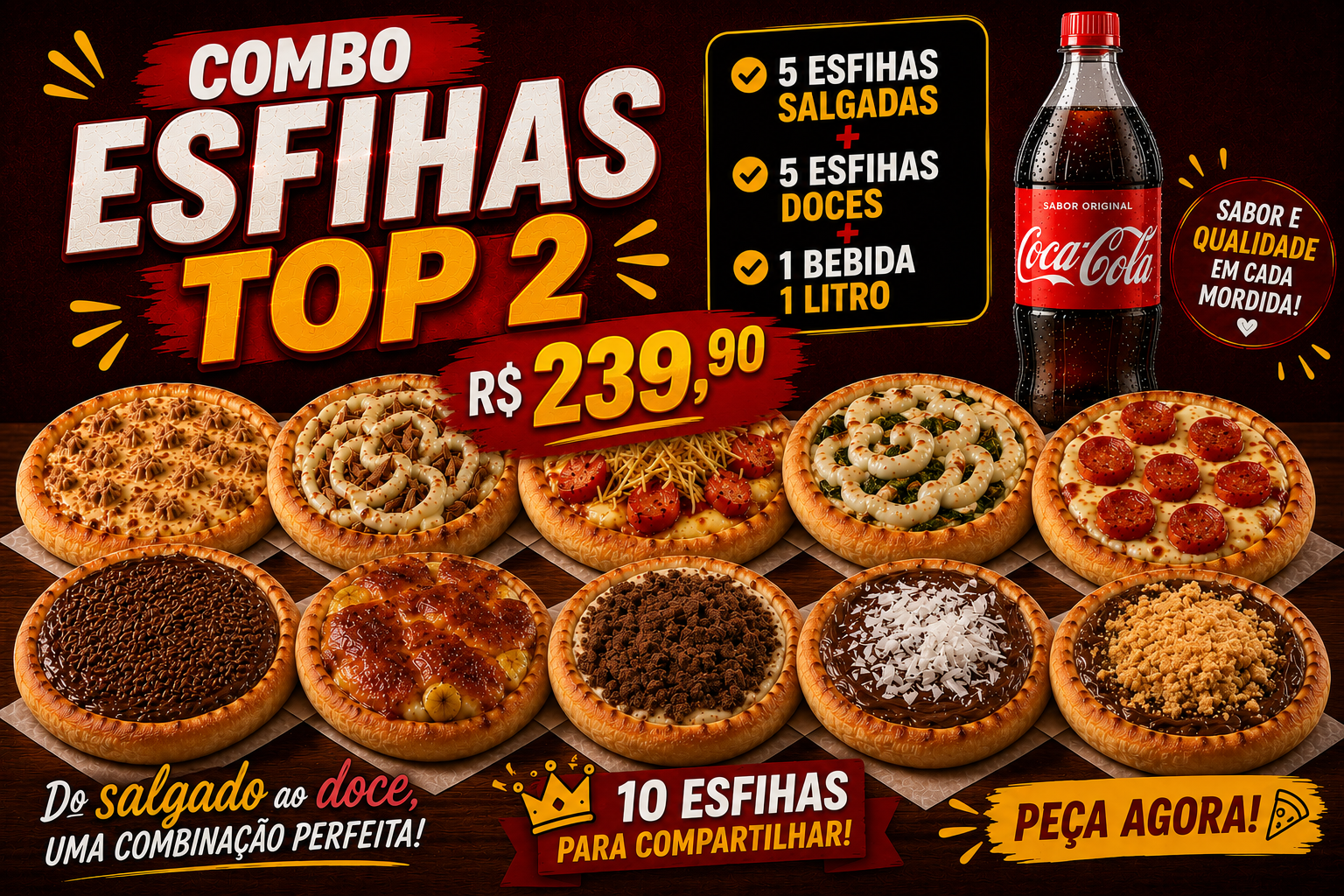 Combo Esfihas Top 2