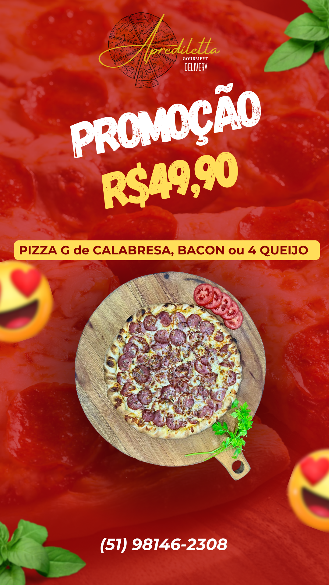 PROMO PIZZA G POR R$ 49,90