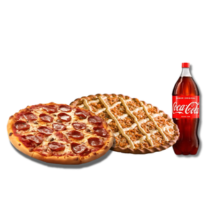 2 DUAS PIZZA GRANDE + Coca-cOLA 2L R$ 154,90