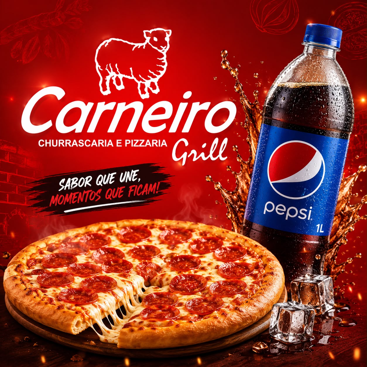 Pizza Familia + 1 Pepsi 1L