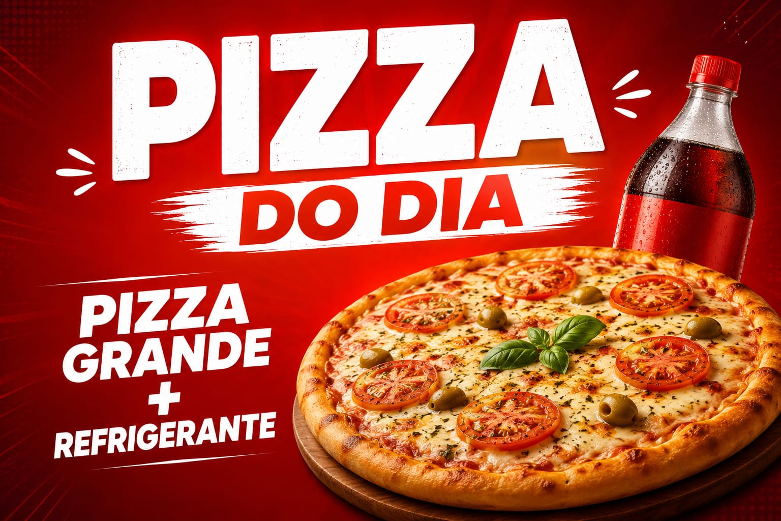 (3°) Pizza do dia: Dolce Vita - R$ 55,00