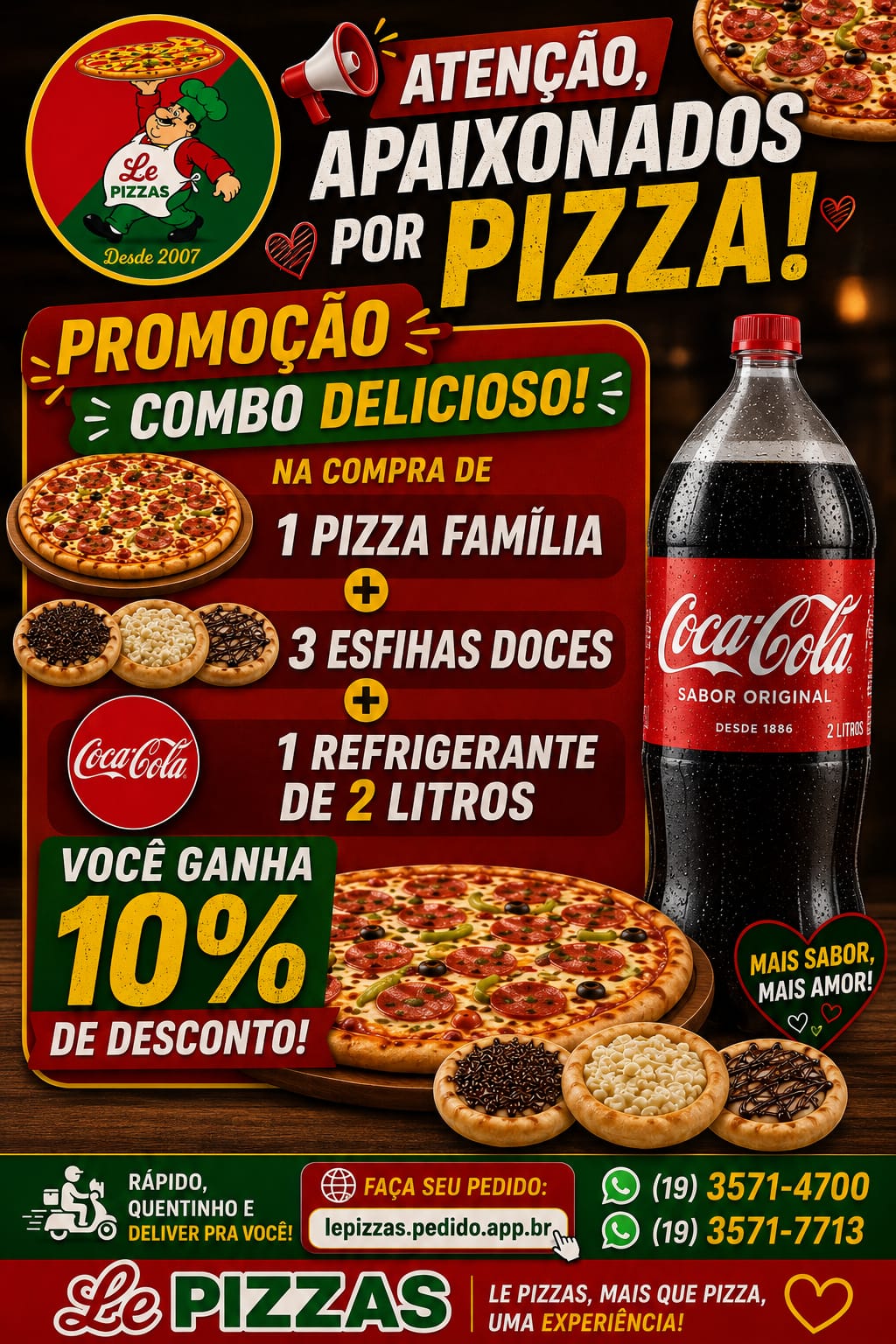 Combo Família 10% off