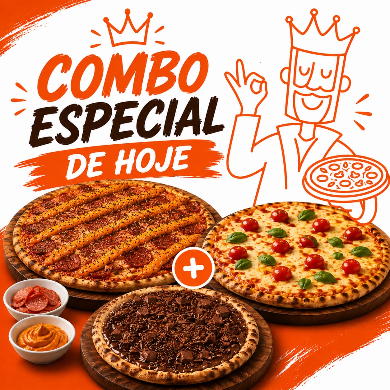 6 - Combo ESPECIAL (02 GIGANTES + 01 INDIVIDUAL DOCE GRÁTIS )