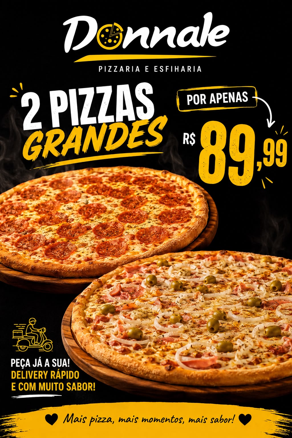 Combo 2 pizzas grande