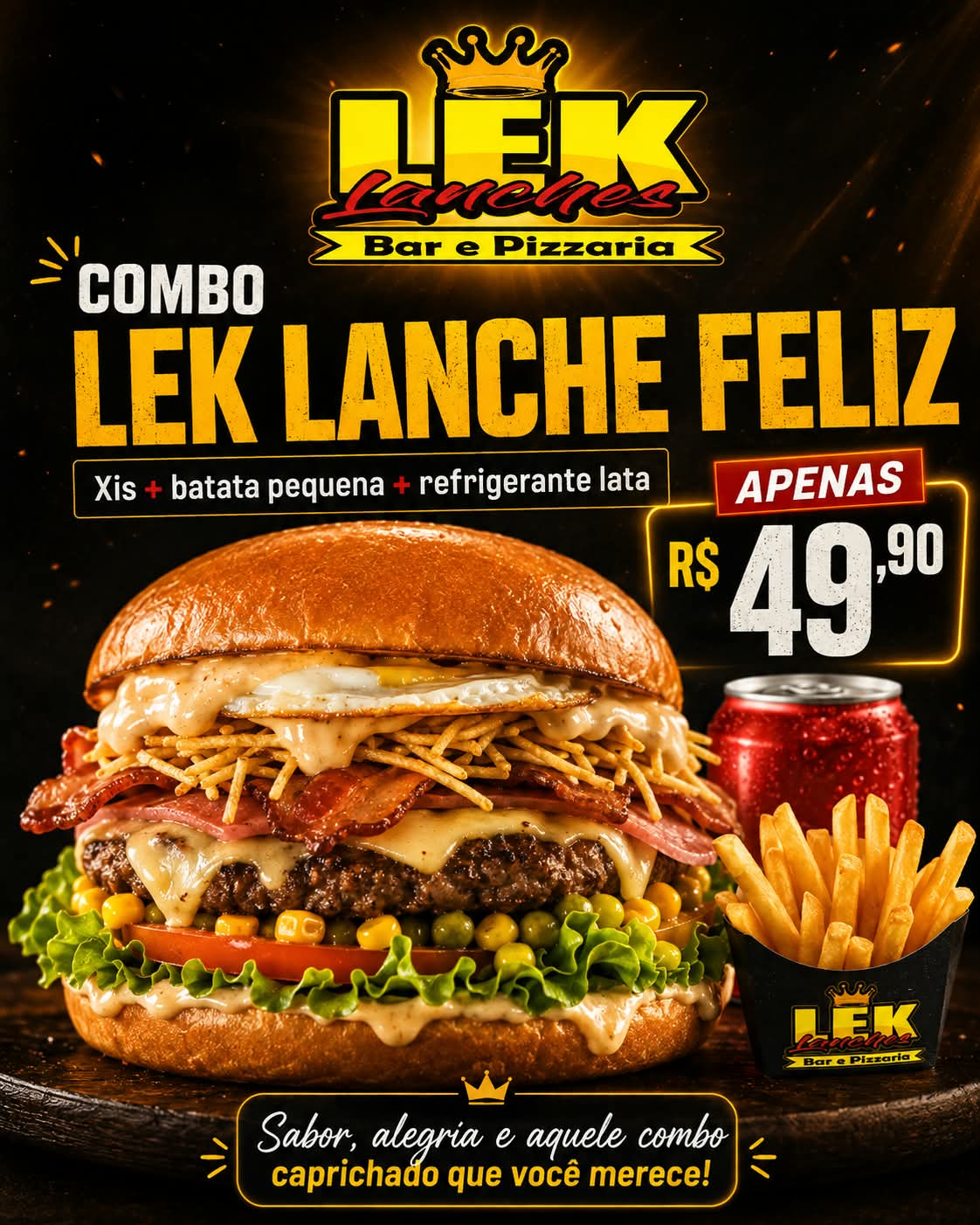 COMBO LEK LANCHE FELIZ