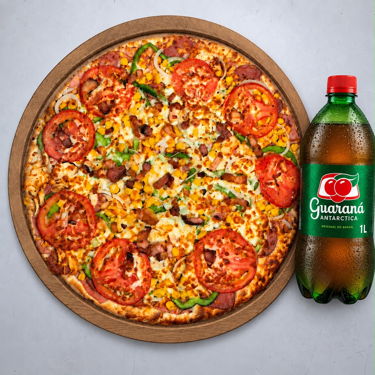 Pizza Grande Amoda da Casa + Guaraná Antarctica de 1 Litro