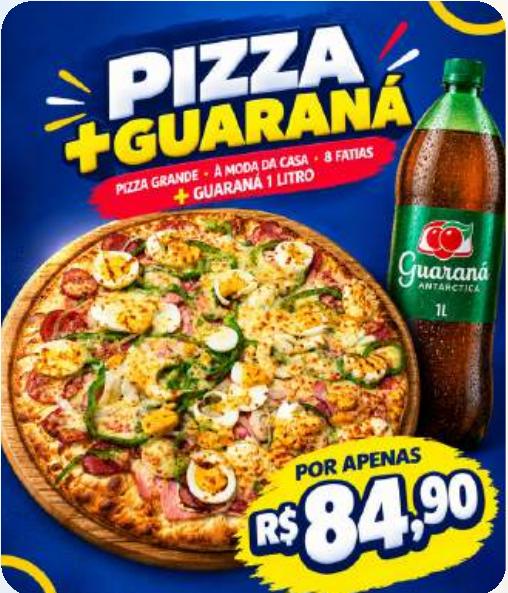 Pizza Grande Amoda da Casa + Guaraná Antarctica de 1 Litro