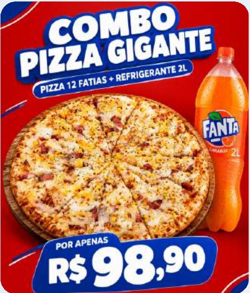 Combo Pizza Gigante + Refri 2 Litros
