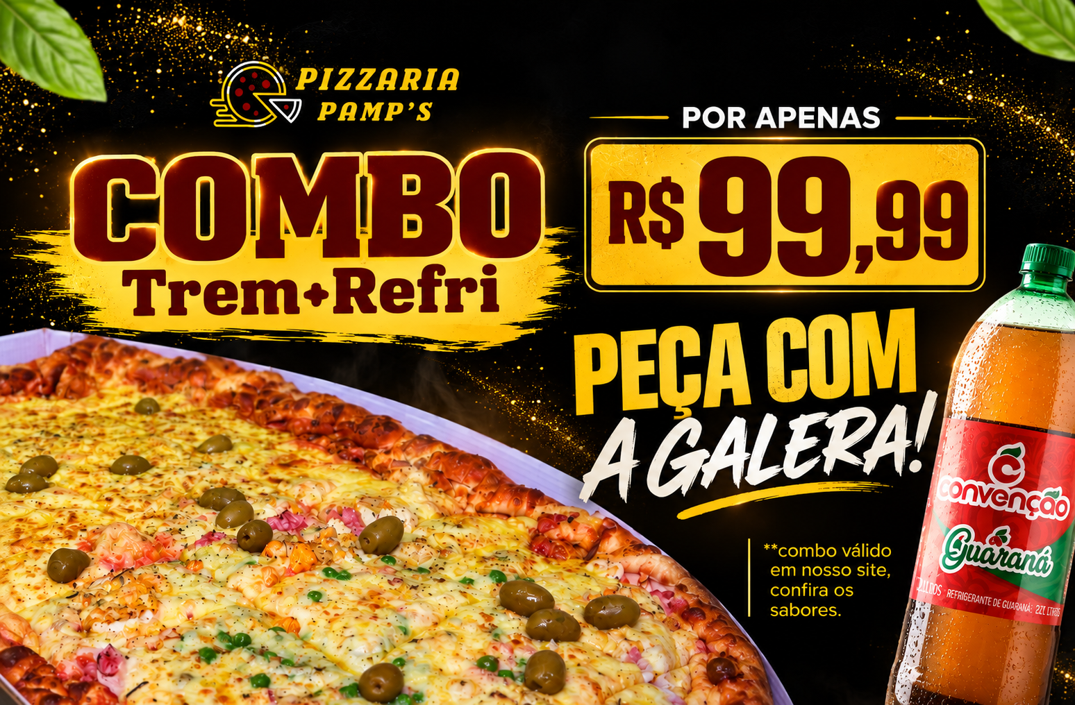 Trem + convenção 2L R$99,99