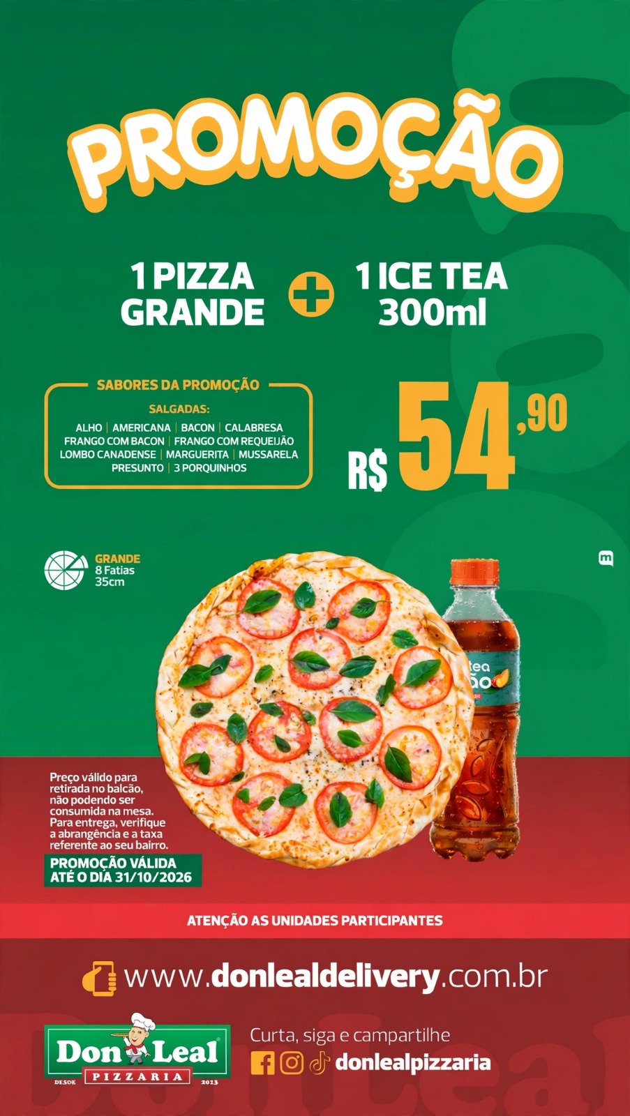 PROMO GRANDE + 1 ICE TEA 54,90