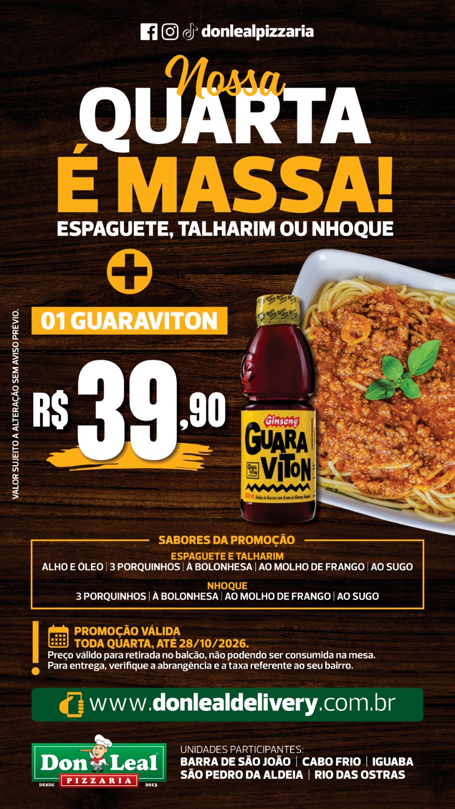 QUARTA É MASSA 39,90