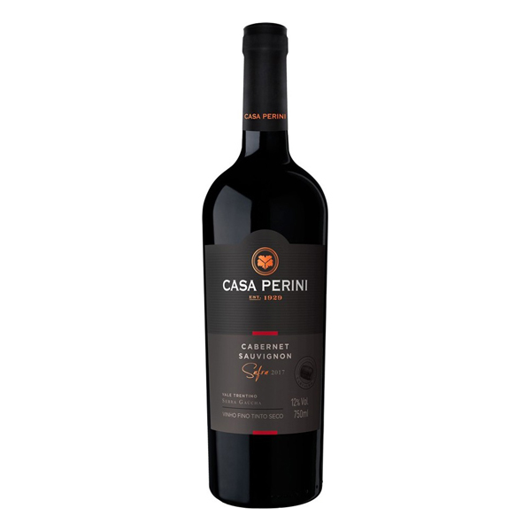 Vinhos (Garrafa de Vidro): Vinho Nacional Casa Perini Cabernet Sauvignon 750ml - Vinho encorpado e macio, persistência longa e agradável. Apresenta coloração rubi intensa com reflexos violáceos que denotam excelente corpo e estrutura. Vinho com boa intensidade aromática e notas de frutas vermelhas como morangos e frambo