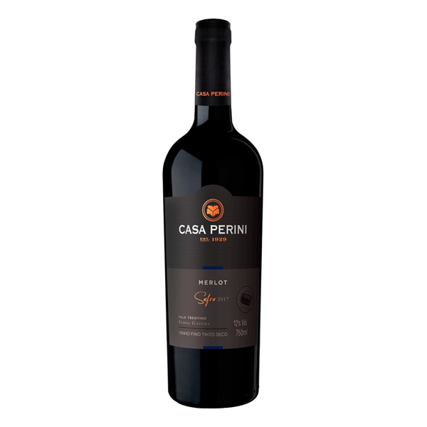 Vinhos (Garrafa de Vidro): Vinho Nacional Casa Perini Merlot Tinto Seco 750ml - Este vinho é elaborado com a variedade Merlot, o que confere notas equilibradas e macias. Vinho de cor violeta púrpura com aromas frutados como cereja, com algumas notas de café e baunilha. É equilibrado e macio ao paladar.