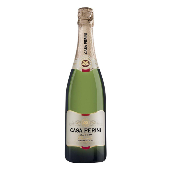 Espumantes: Espumante Casa Perini Charmat Brut 750ml - O espumante Casa Perini Brut Charmat possui coloração amarelo-palha com reflexos esverdeados. Possui perlage fino e intenso e aromas que remetem à pêras e maçã verde. De boa estrutura com frescor intenso.