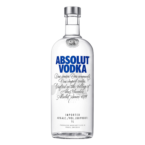 Vodka: Vodka Absolut - DINHEIRO