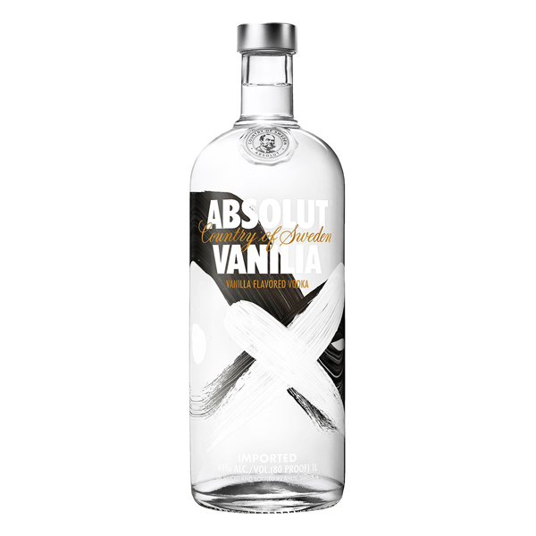 Vodka: Vodka Absolut Vanilia 1L - DINHEIRO