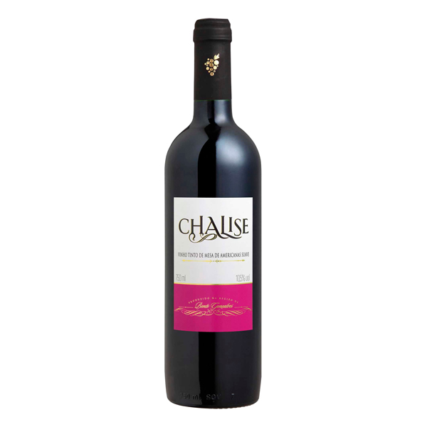 Vinhos Nacionais e Importados: Vinho Nacional Chalise Tinto Suave 750ml - Chalise Tinto Suave. Vinho elaborado a partir da variedade de uvas Izabel, Concord e Seibel. Muito cultivadas na França, Estados Unidos e Brasil.