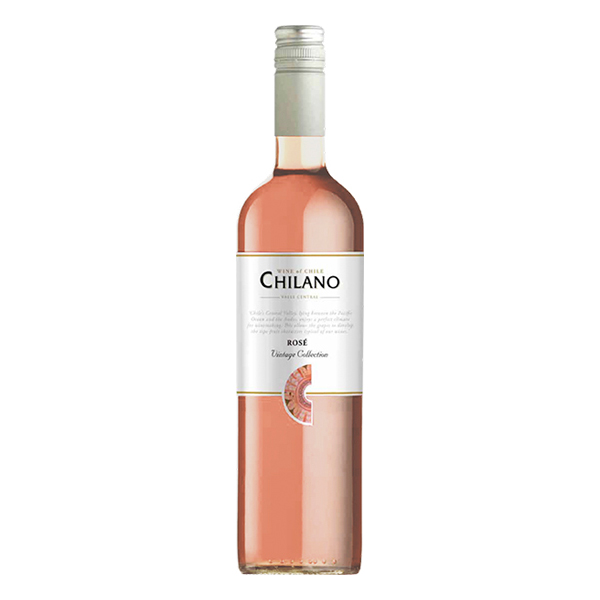 vinho: Vinho Chileno Chilano Rosé 750ml - Os vinhos Chilano são frutados e equilibrados, vinhos amigáveis, fáceis de beber com as principais características de cada uva: aromas de frutas vermelhas para Merlot e Cabernet, Sauvignon crocante e cheios de frutas tropicais no nariz de C