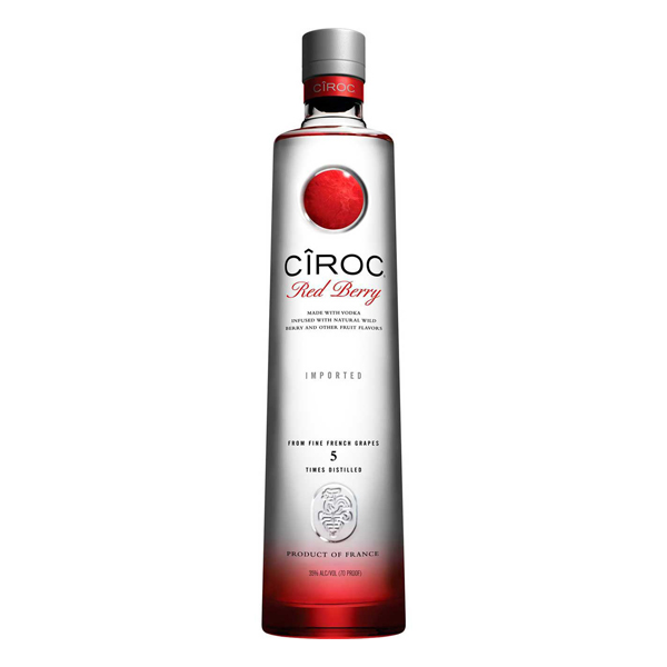Vodka: Vodka Francesa Ciroc Red Berry 750ml - DINHEIRO