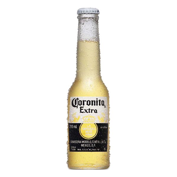 Cerveja Long Neck: Coronita Extra Long Neck 210ml - Corona Extra é a cerveja mais vendida e a marca mais exportada do México. Esta cerveja do tipo Pilsen foi produzida pela primeira vez em 1925 pela Cervecería Modelo, localizada na Cidade do México. Possui sabor leve de baixa graduação alcoó