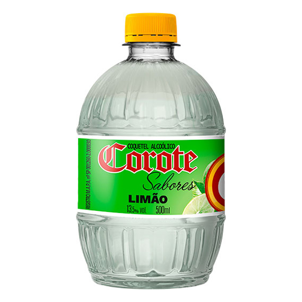 Destilados: Corote Limão 500ml - Coquetel famoso da marca Corote de sabor Limão é elaborado com vodka tri destilada e filtrada sete vezes. Uma bebida saborosa que já vem pronta para você beber. Aprecie com moderação com gelo. É ideal para ser consumida junto com amigos em