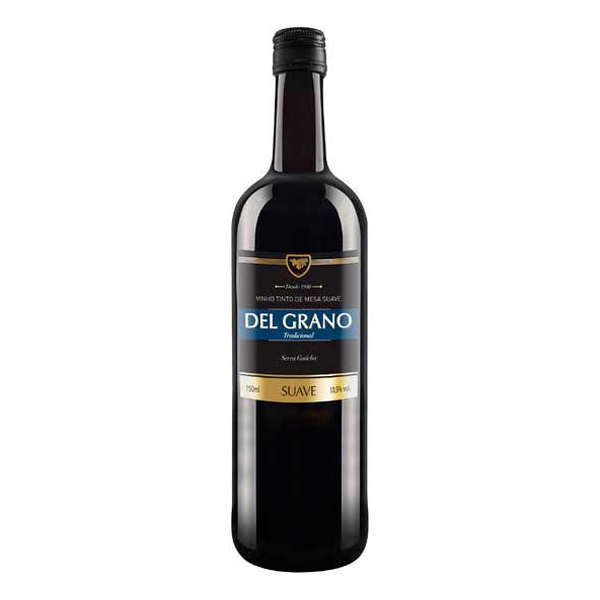 Vinhos & Cervejas: Vinho Nacional Del Grano Tinto Suave 250ml - O Vinho del grano gold tinto seco é produzido a partir de uvas bordô, na região da serra gaúcha. Durante sua vinificação, as uvas são esmagadas e fermentadas em tanques de aço inox com controle de temperatura. Permanecem uma semana em conta. 250ml