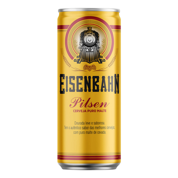 Cerveja: Eisenbahn Pilsen Lata 350ml - Cerveja