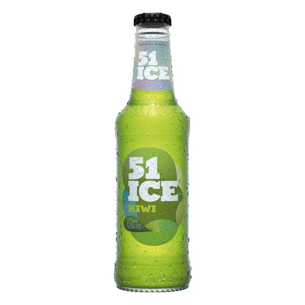 Bebidas Alcoólicas: Ice 51 Kiwi 275ml - 51 Ice é uma mistura dos melhores sabores do Brasil: cachaça e frutas. O resultado é uma bebida pronta para a balada. 51 ice é leve e refrescante.