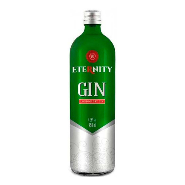 Gin: Gin Eternity London Dry 950ml - O London Dry Gin é a bebida do momento! Obtido pela destilação de um composto alcoólico retificado, na presença de bagas de zimbro, adquirindo os aromas e características dessa fruta, deixa seu drink muito mais saboroso.