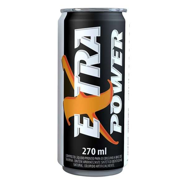 ENERGÉTICO: Energético Extra Power 270ml - Está precisando de mais energia para o dia a dia? Então, o Energético é ideal para você.