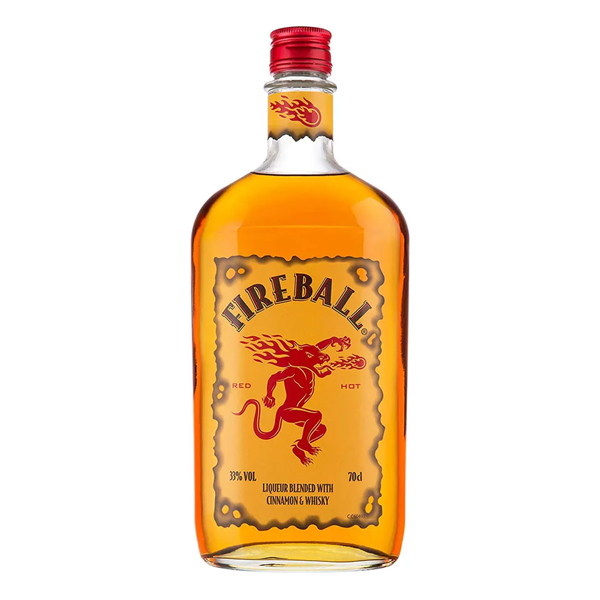 Whisky: Licor Fireball Whisky com Canela 1L - DINHEIRO