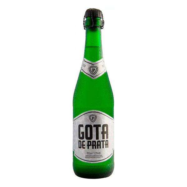 Espumantes: Espumante Gota de Prata Branca 660ml - As sidras Gota de Prata são bebidas leves, com uma pequena carbonatação e podem ser apreciadas em jantares, almoços ao ar livre e onde sua imaginação permitir, podendo ser o complemento ideal para seu momento de descontração entre amigos. T