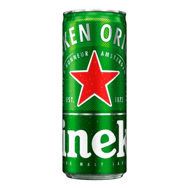 Cerveja Fininha: Heineken Lata 250ml - Na praia, em uma festa ou em qualquer lugar? Sinta e desfrute, onde quer que você esteja, de um verdadeiro toque de classe com uma lata gelada de Heineken, o sabor refrescante protegido contra a luz e o ar. Saiba que a lata protege a riquez