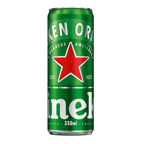 bebidas: Heineken Lager Lata 350ml - Para animar as celebrações, a Heineken apresenta o pack Puro Malte Lager Premium com 12 latas de 350ml, uma cerveja refrescante produzida com ingredientes 100% naturais. Ela possui coloração amarelo dourado e é fabricada em tanques horizont