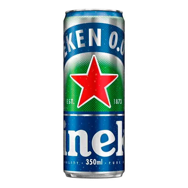 Cervejas: Heineken Zero Álcool Lata 350ml - A heineken 0.0 é uma cerveja puro malte com sabor de qualidade e zero álcool. Nossos mestres cervejeiros levaram anos para chegar a uma receita com gosto de cerveja de verdade e puro malte.