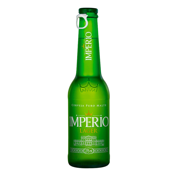 Cerveja: Império Lager 330ml - Uma autêntica cerveja tipo pilsen.Suas notas pronunciadas de malte e lúpulo e o seu leve amargor entregam um sabor único e convidativo.Em garrafa de 275 ml, Império Lager é a cerveja para você, que faz questão de transformar cada moment
