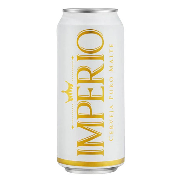 Cervejas: Império Pilsen 350 ml - Sua elaboração nobre, fruto do trabalho rigoroso, contempla os paladares mais exigentes com uma cerveja do tipo autenticamente pilsen, com cor dourada, espuma densa e cremosa, e um sabor marcante.