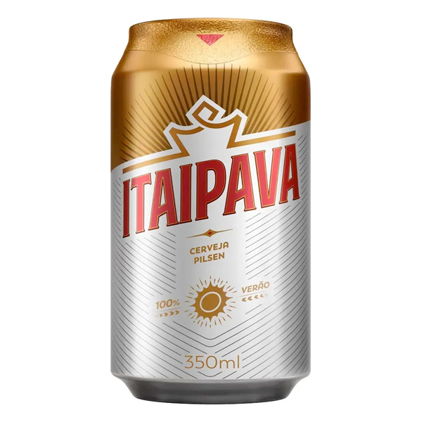 Cerveja: Itaipava Pilsen Lata 350ml - Itaipava é uma cerveja nobre, com sabor e aromas incomparáveis. Elaborada a partir de ingredientes selecionados, é a única no Brasil com a pura água de Petrópolis.