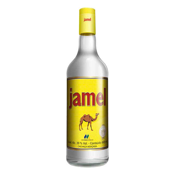 Cachaça: Cachaça Jamel 970ml - Uma cachaça com mais de 60 anos de história, qualidade certificada e que agrada os paladares mais exigentes. Elaborada com destilados de cana-de-açúcar provenientes das melhores regiões do Brasil. Pode ser apreciada pura ou em drinques.