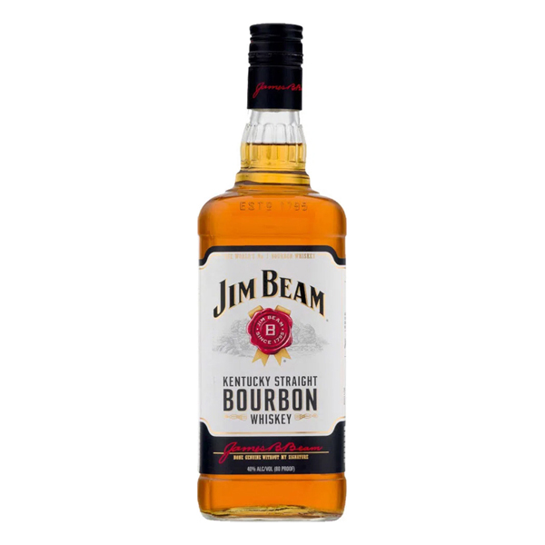 Whisky: Whisky Importado Jim Beam White Kentucky Bourbon 1L)